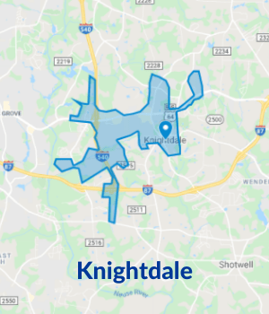 Tip Top Garage Doors Repair Raleigh - Knightdale Map
