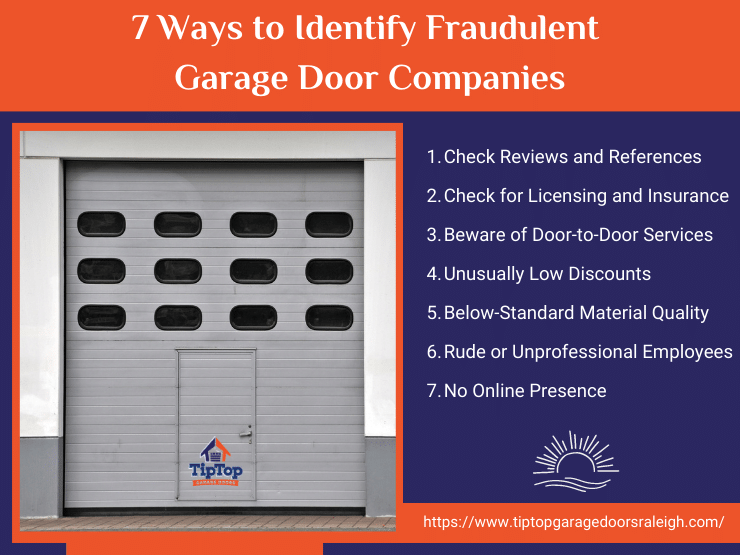 Tip Top Garage Doors Repair Raleigh - garage door company scam